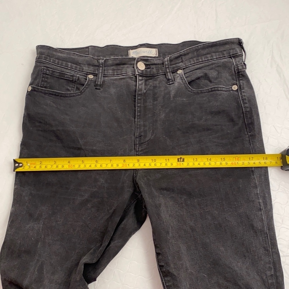 Madewell black distressed high riser skinny jeans - Picture 8 of 14